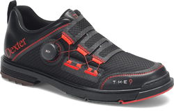 Dexter Mens THE 9 Stryker BOA Black/Red Right Hand or Left Hand Bowling Shoes