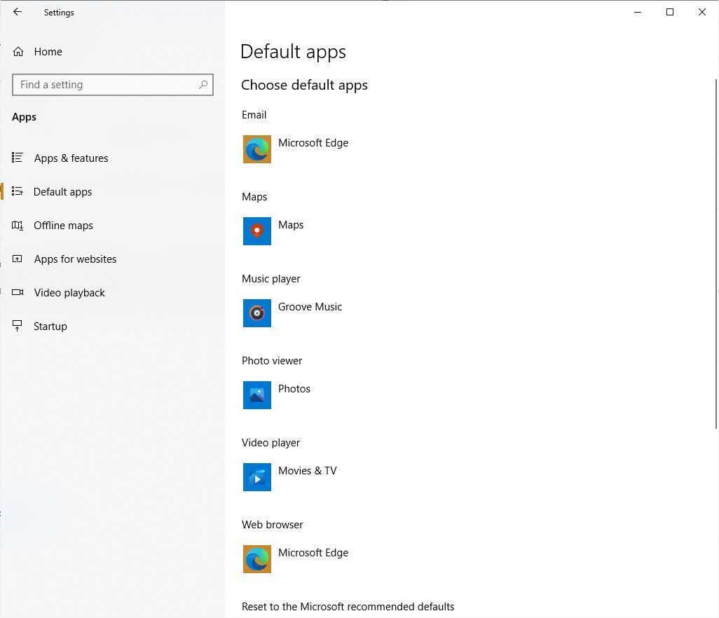 replace edge default browser win10 default apps